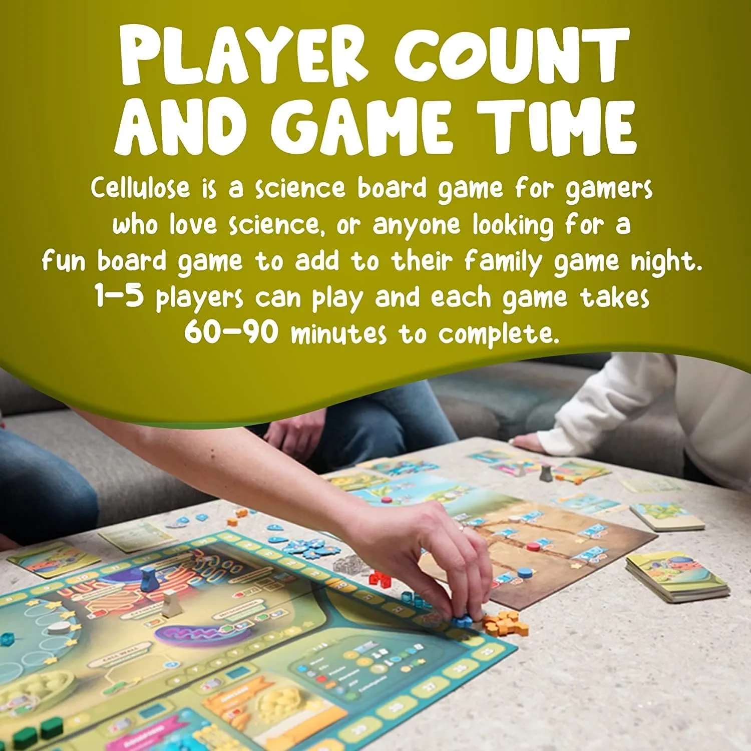 Genius Games Cellulose Brettspiel Pflanzenzelle Strategie 1-5