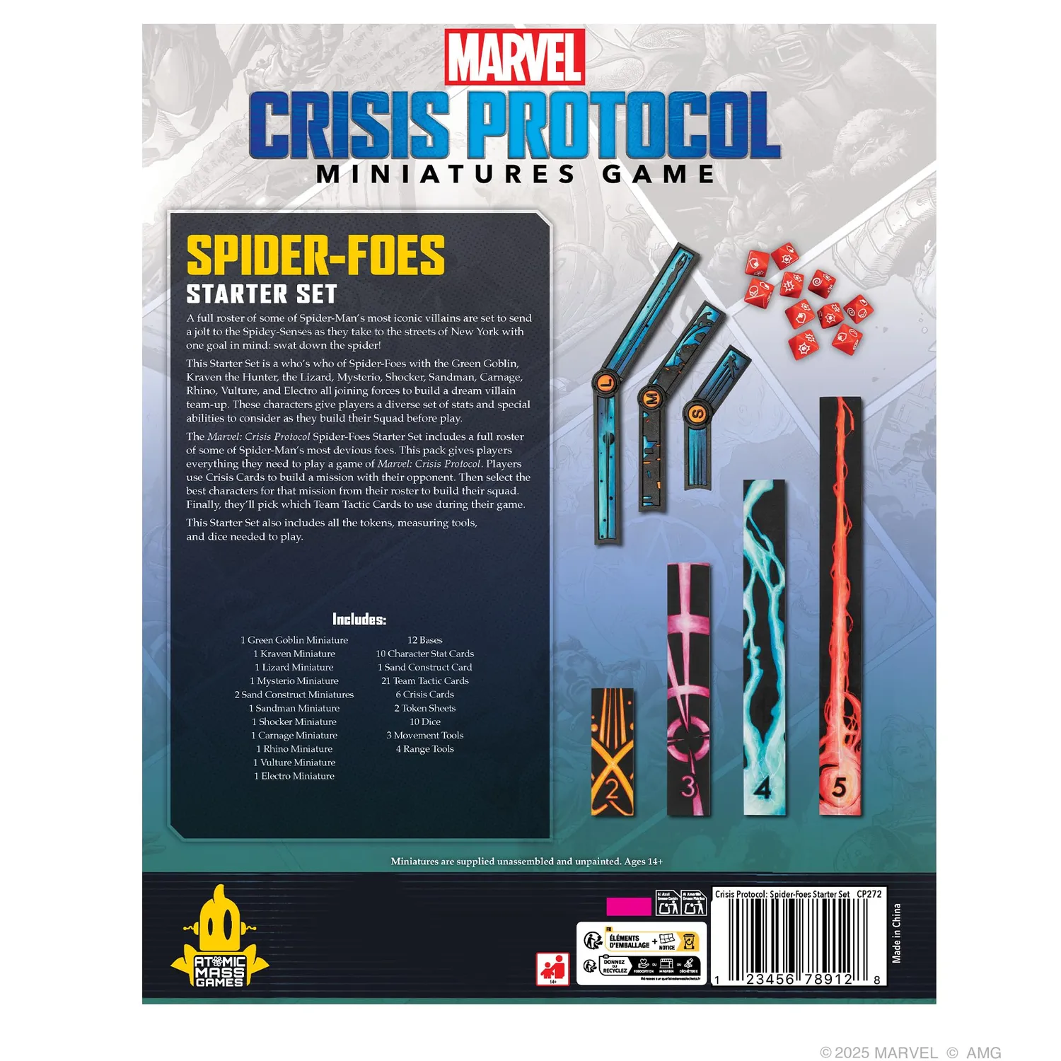 Asmodee Marvel Crisis Protocol Spider-Foes Starter Set EN