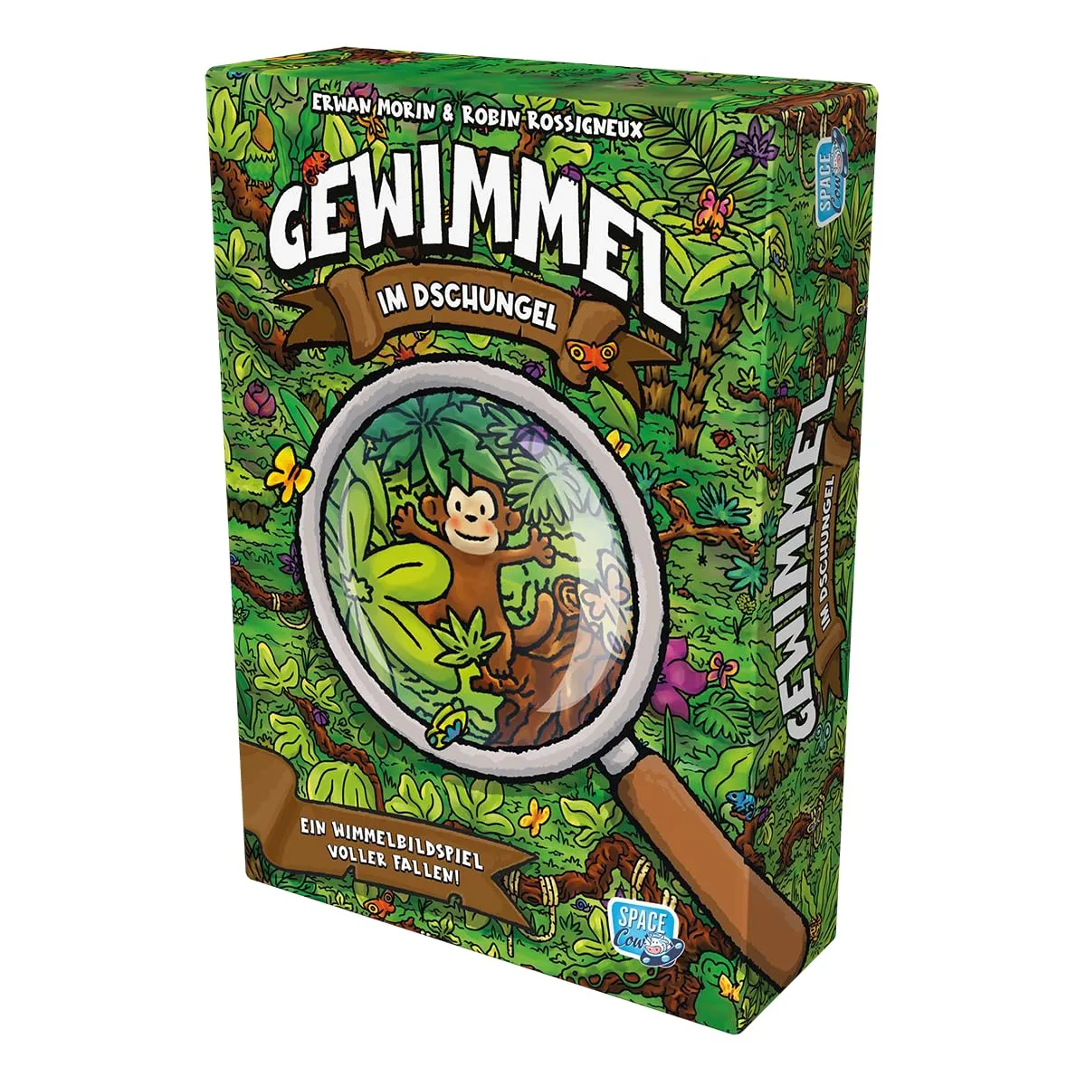 SPACE Cow Gewimmel im Dschungel Kinderspiel 2-4 Spieler Wimmelbild