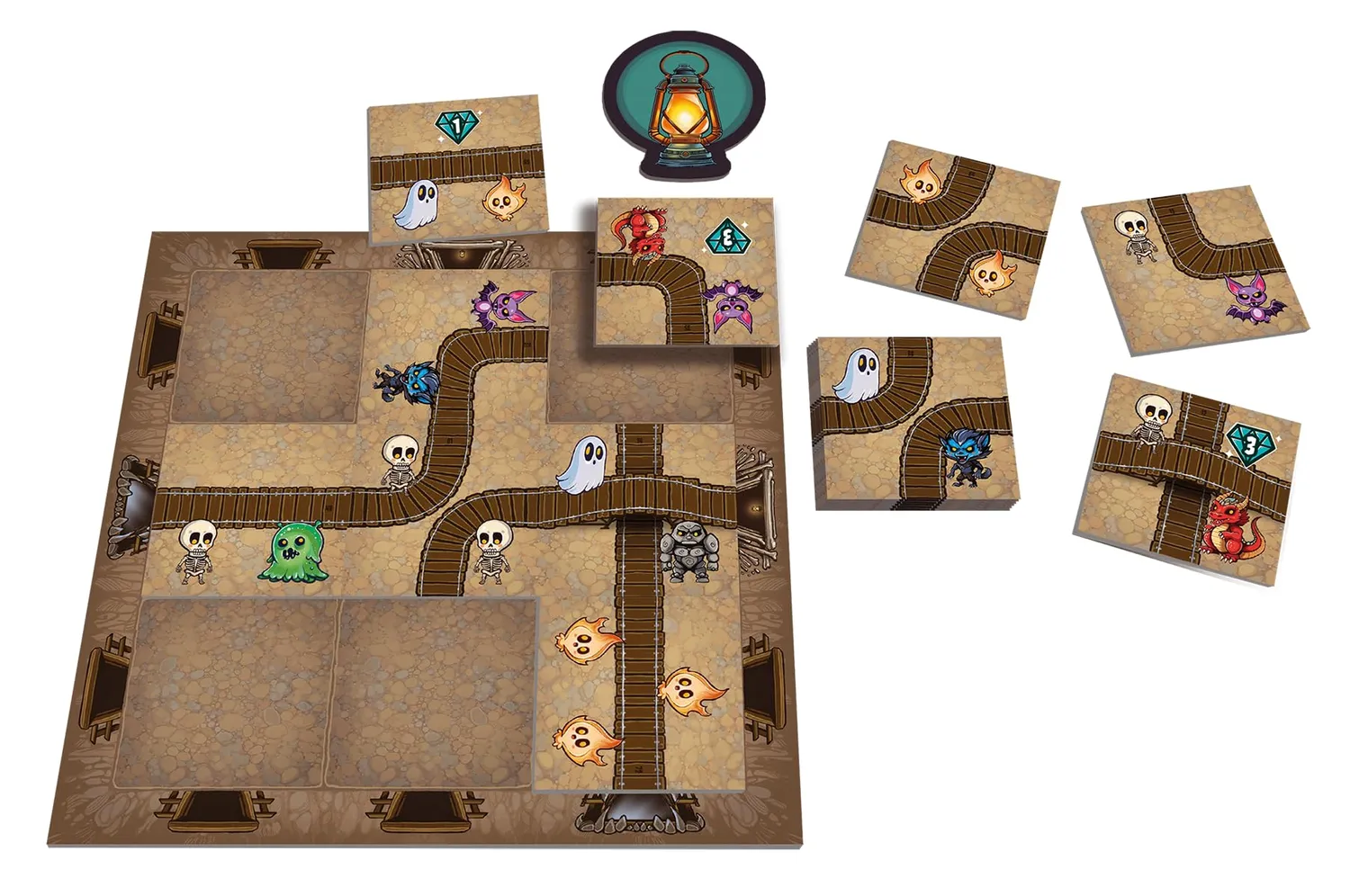 Massenweise Monster Legespiel Deutsch für Familie