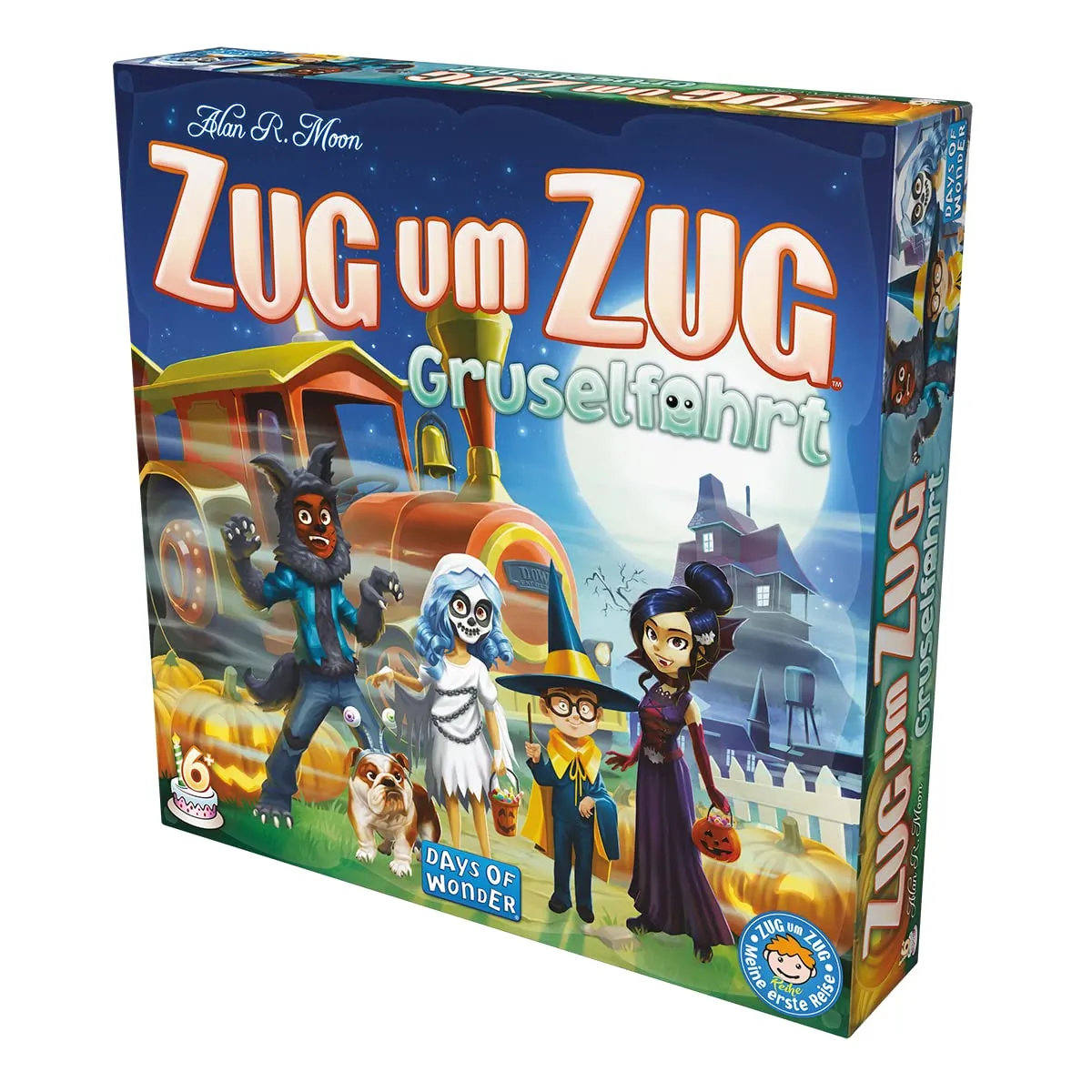 Zug um Zug Gruselfahrt Kinderspiel deutsch 2-4 Spieler Halloween