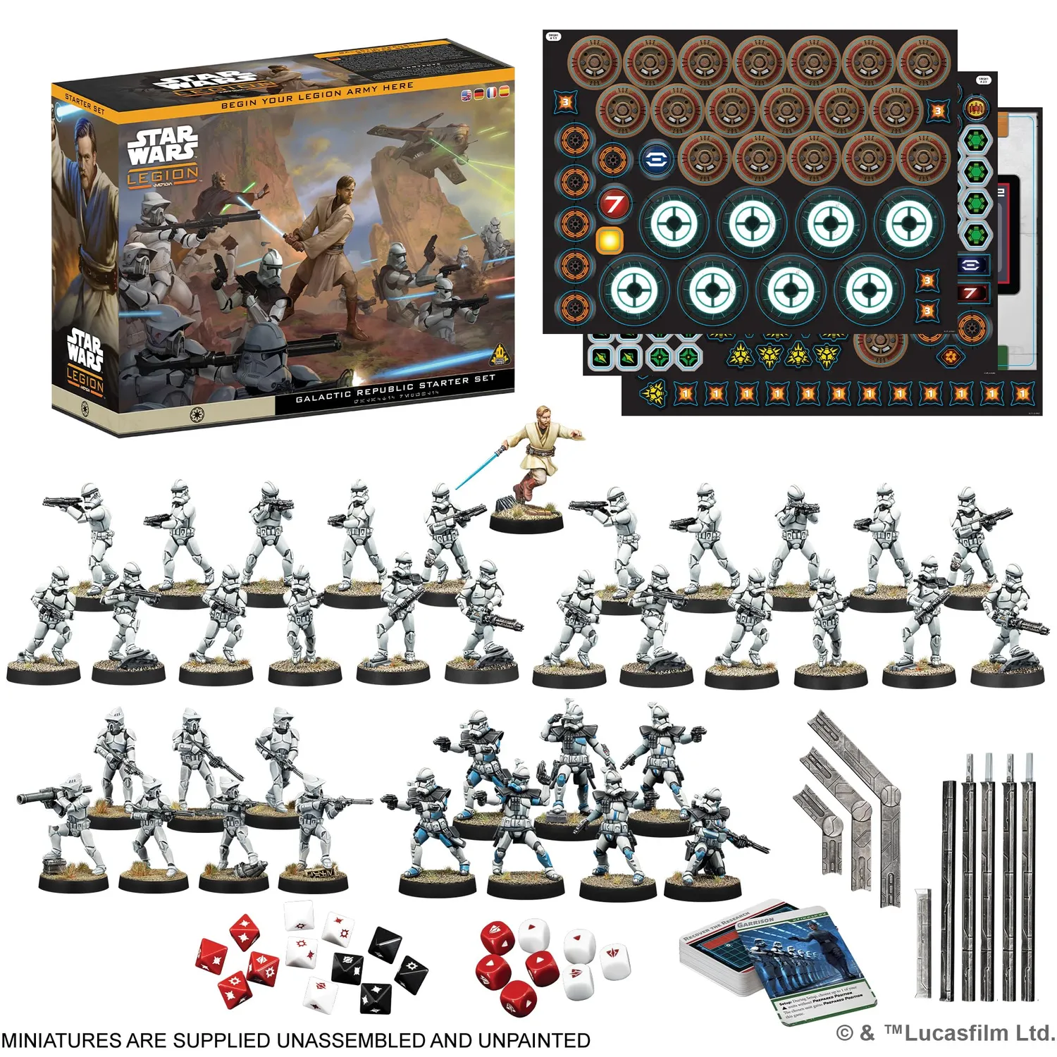 Star Wars Legion Galactic Republic Starterset Tabletop