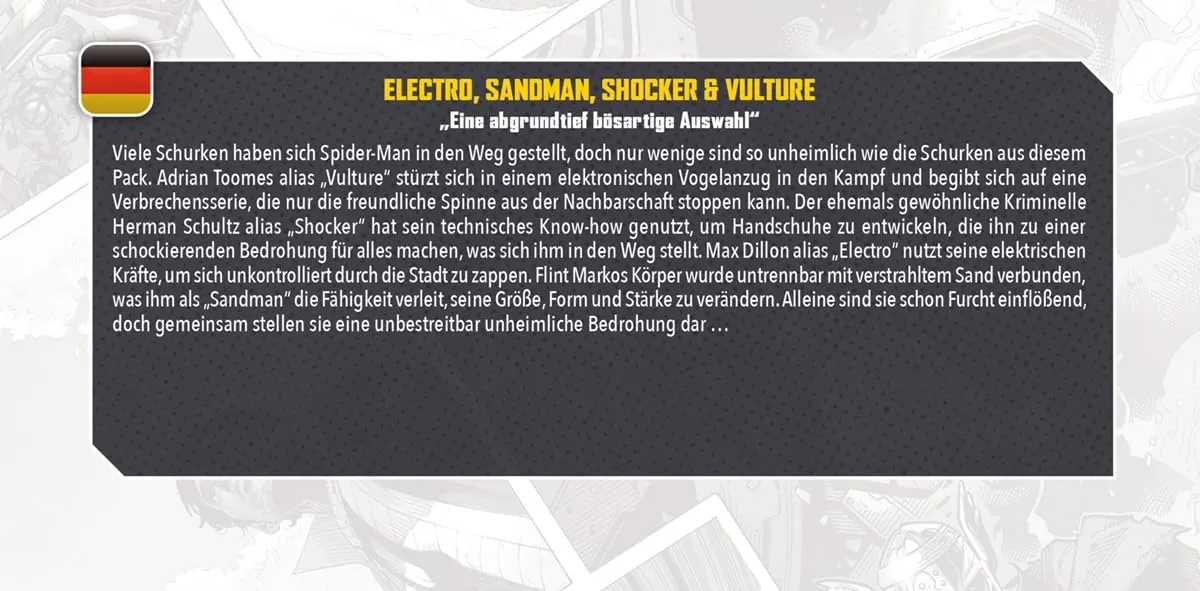 Atomic Mass Marvel Crisis Protocol Electro Sandman Erweiterung