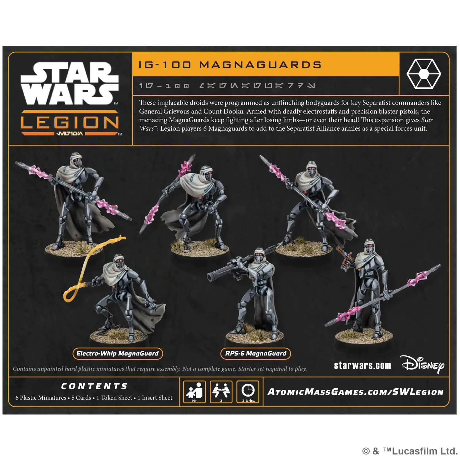 Asmodee Star Wars Legion IG-100 Magnaguards Erweiterung Separatisten