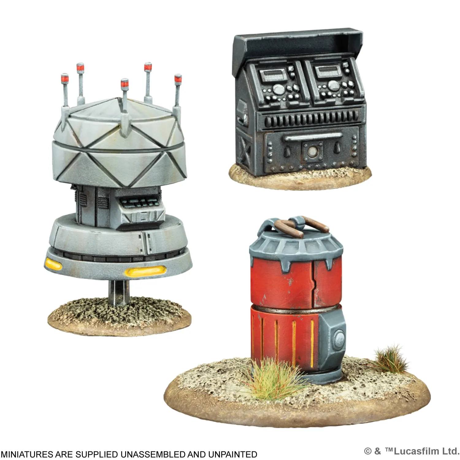 Asmodee Star Wars Legion 3D Objective Tokens Erweiterung unbemalt