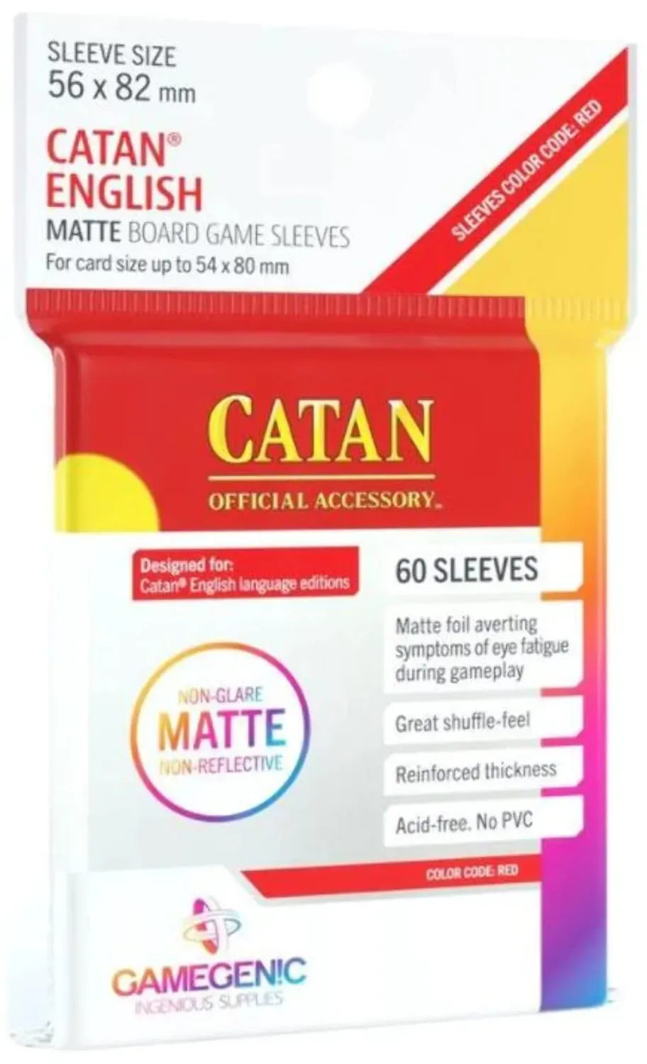 Gamegenic Matte Catan Kartenhüllen 60 Stück transparent matt