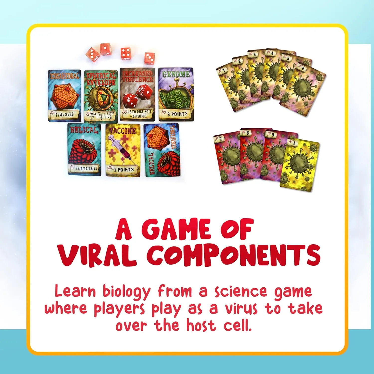 Genius Games Virulence Kartenspiel Virus Bieten ab 8 Jahren