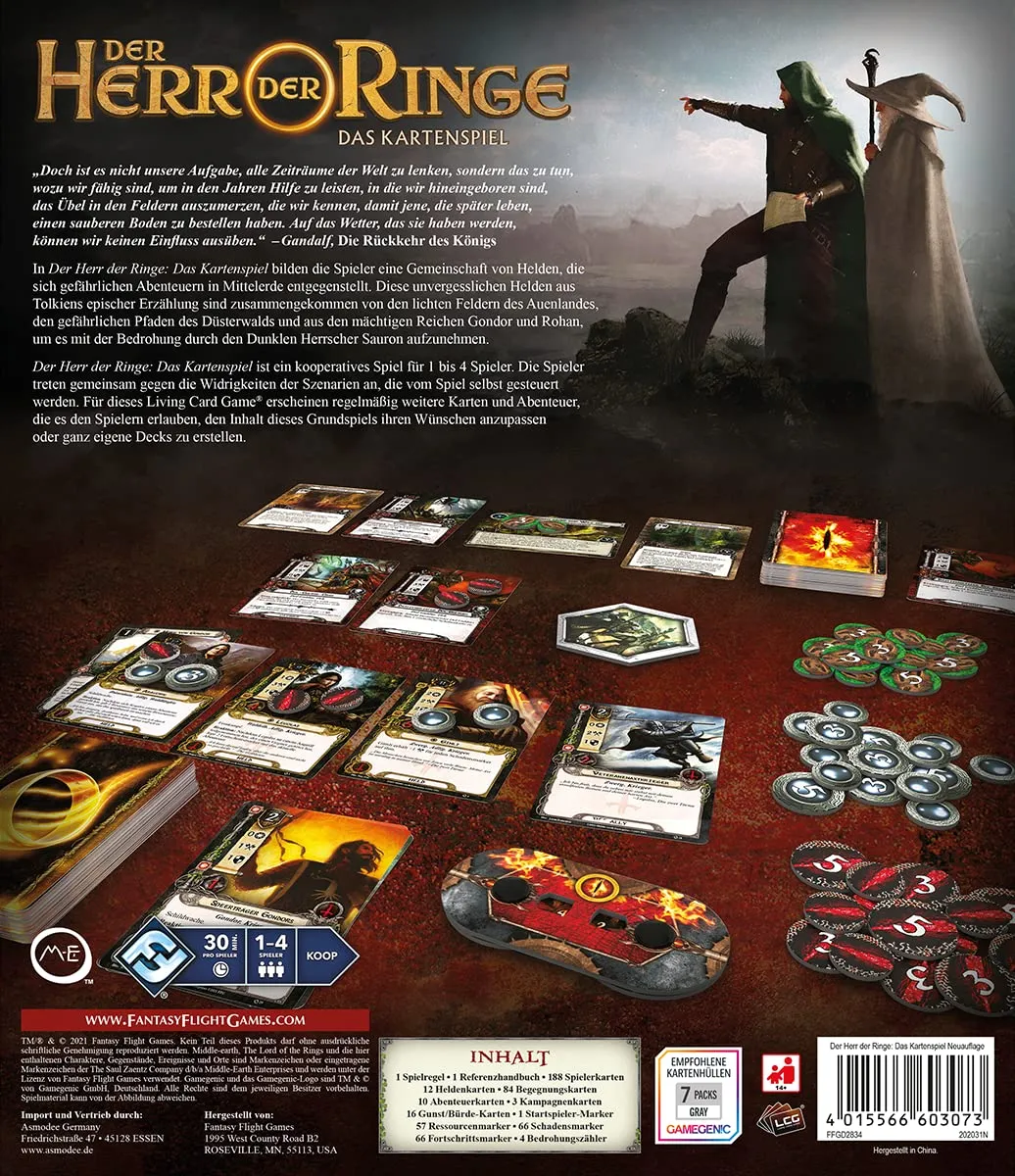 Fantasy Flight Herr der Ringe LCG Grundspiel Kartenspiel deutsch