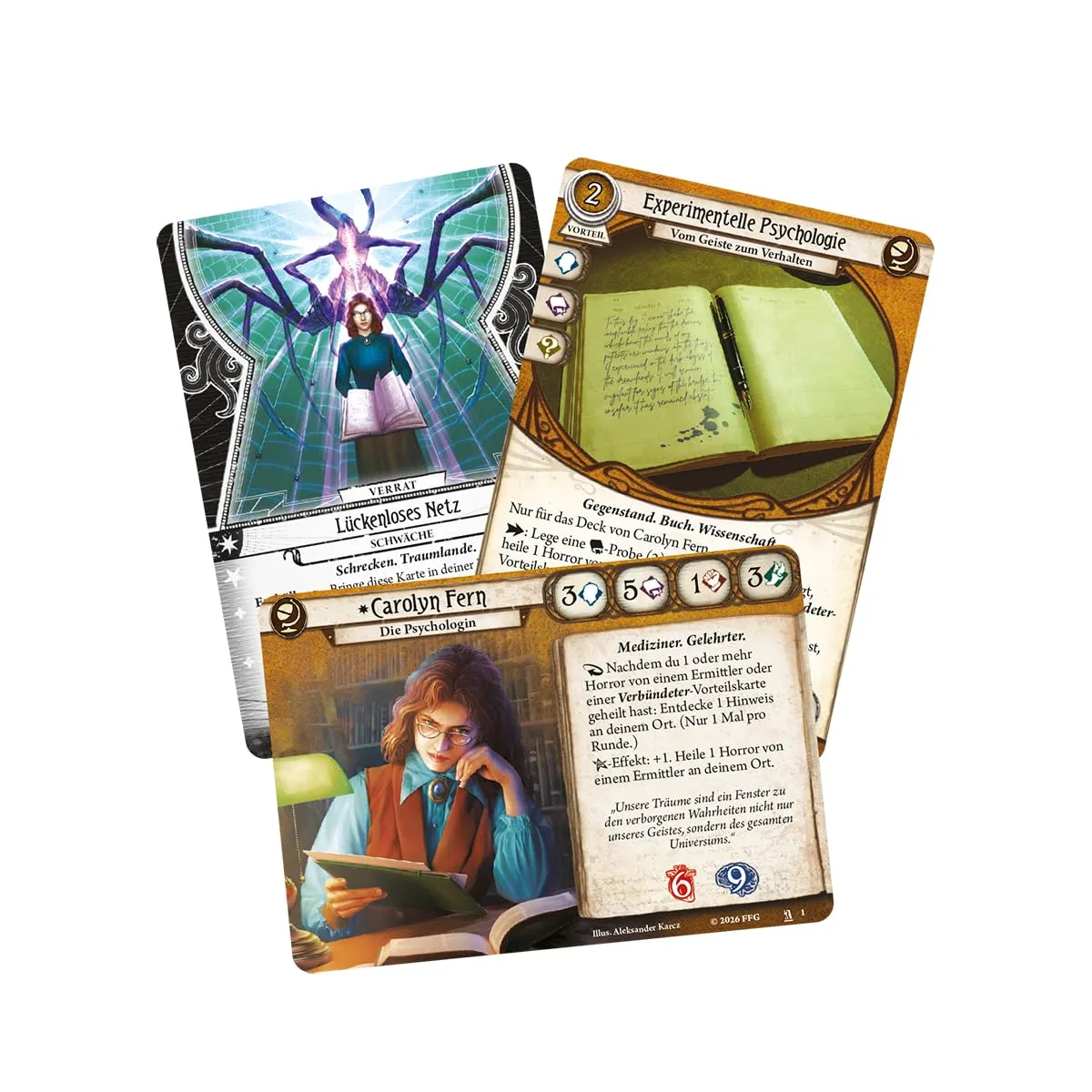 Asmodee Arkham Horror Kartenspiel Carolyn Fern Ermittlerdeck Deutsch