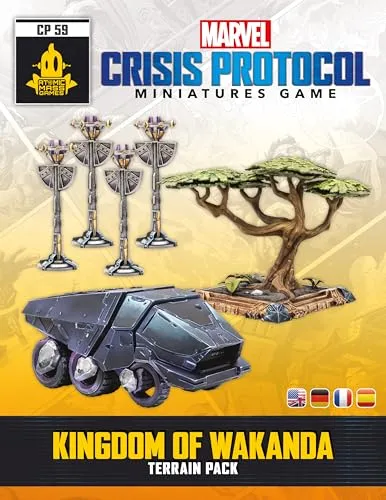 Atomic Mass Games Marvel Crisis Protocol Wakanda Gelände Deutsch 11tlg