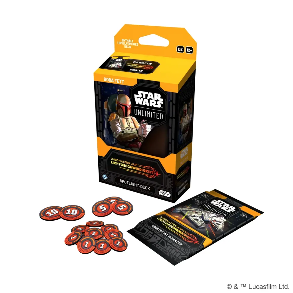 Star Wars Unlimited Boba Fett Spotlight-Deck Deutsch 50 Karten