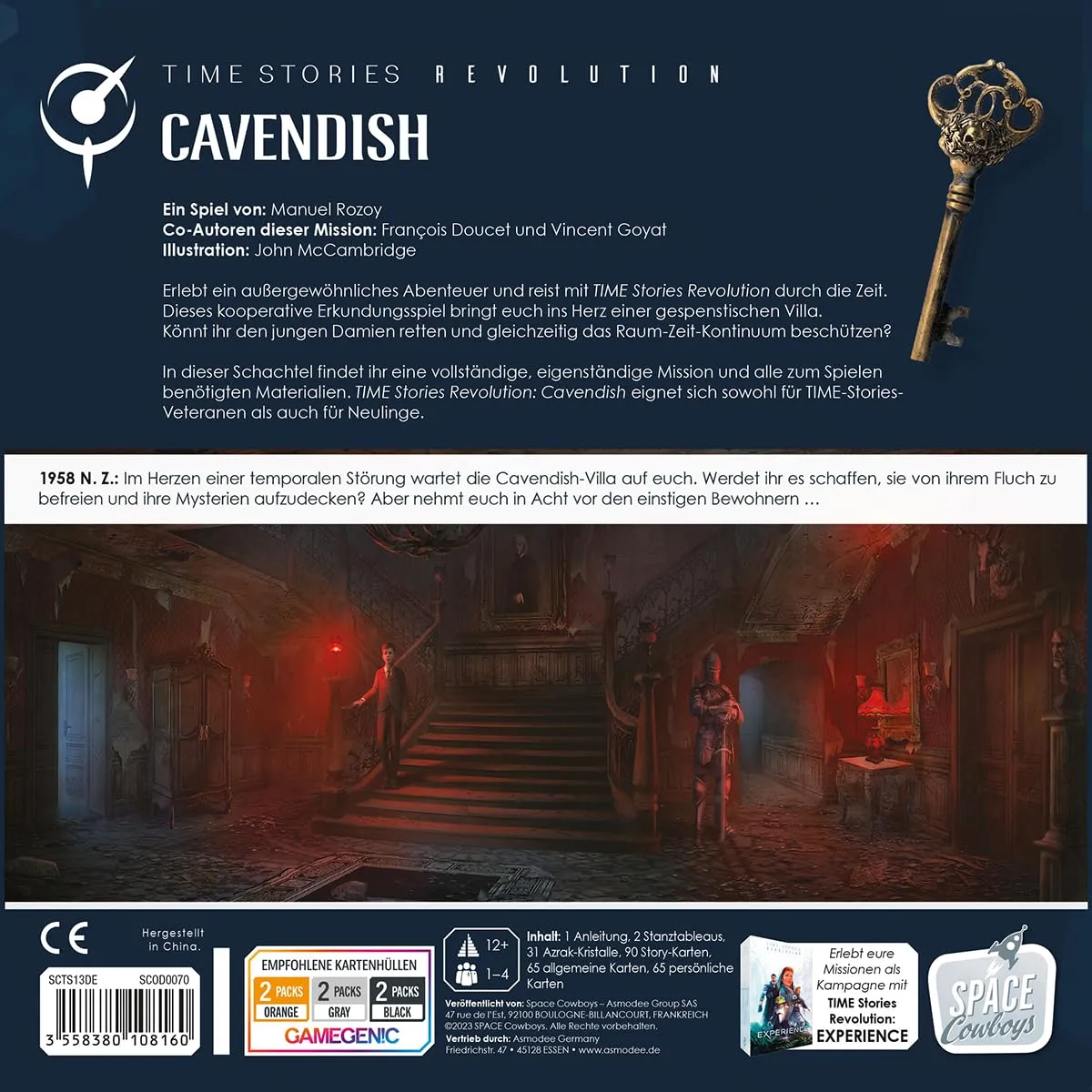 Asmodee TIME Stories Revolution Cavendish Kennerspiel Deutsch Villa