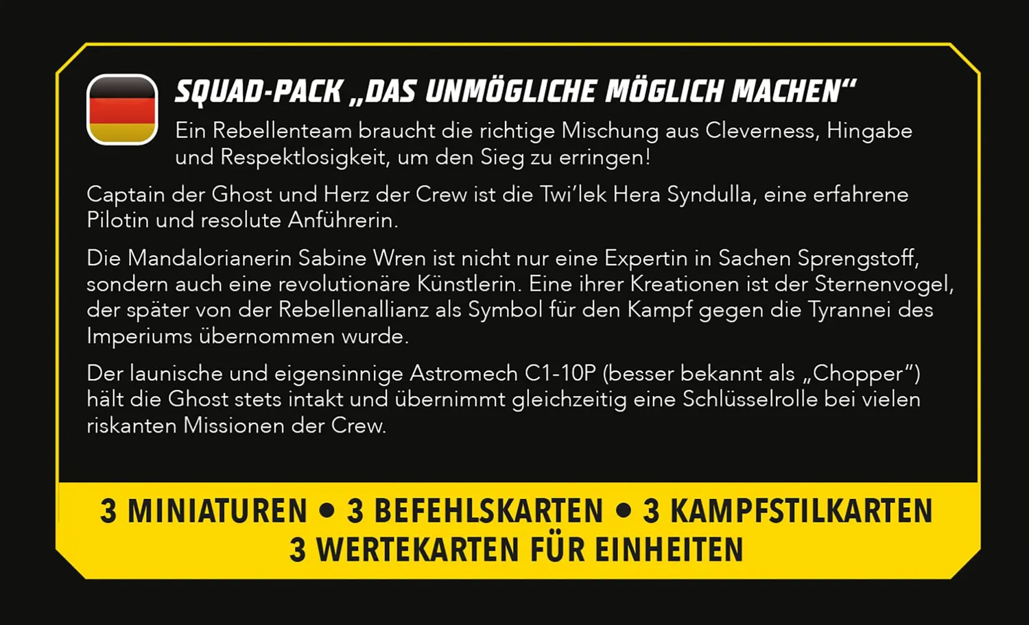 Atomic Mass Games Star Wars Shatterpoint Unmögliche Squad Pack Deutsch