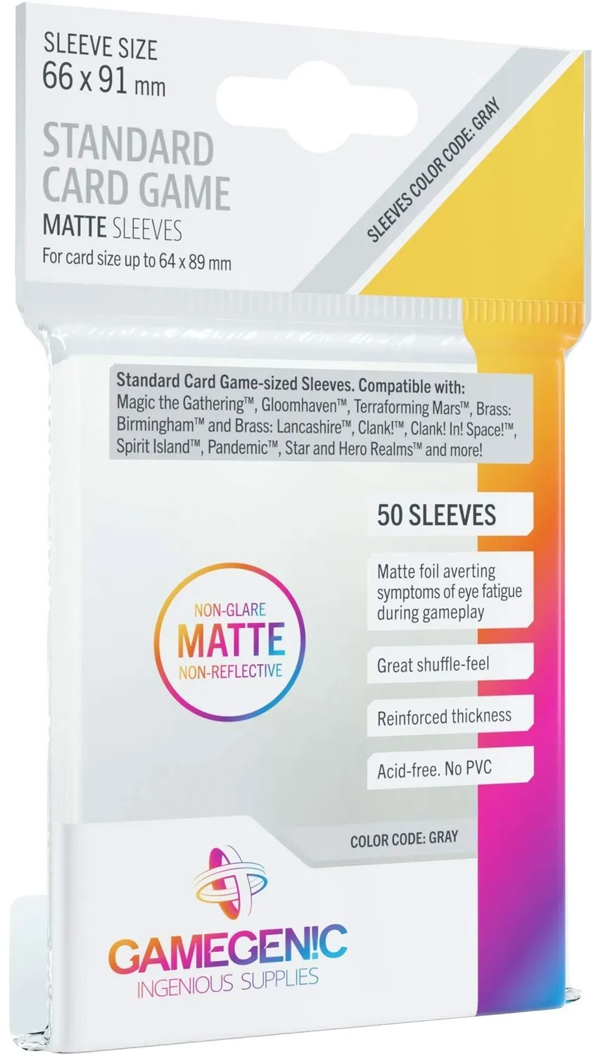 Gamegenic Matte Standard Kartenhüllen Sleeves Polypropylen