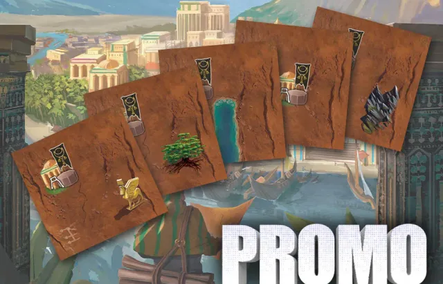 Capstone Games Papyria Promo Tiles Landschaftsplättchen