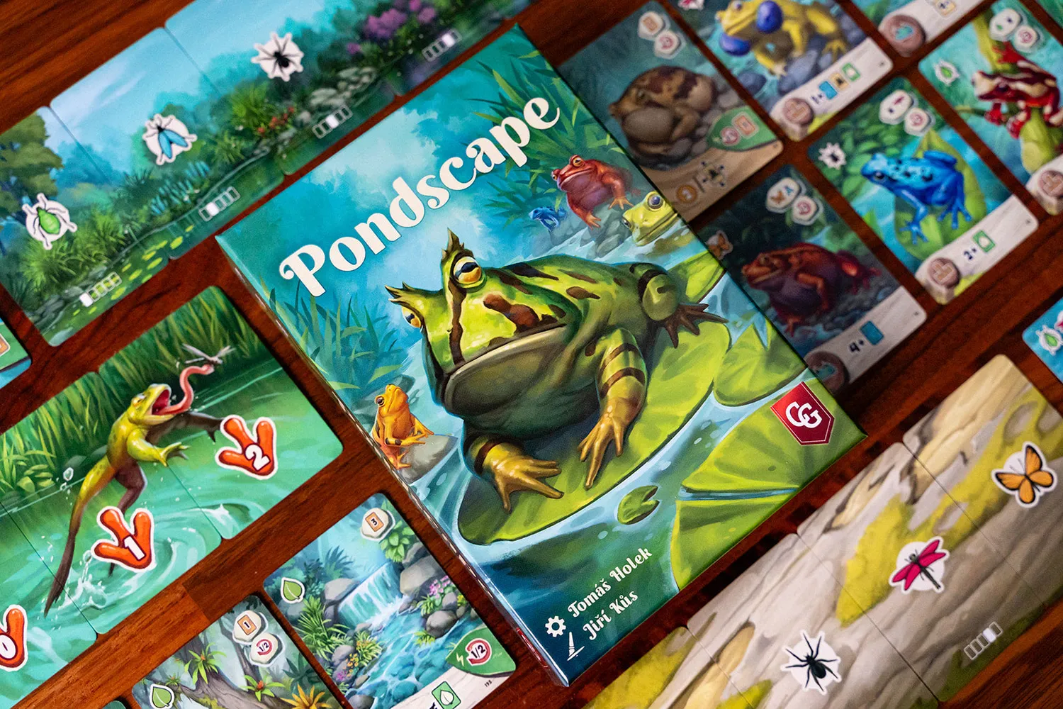 Capstone Pondscape Kartenspiel Frosch-Teich 1-4 Spieler