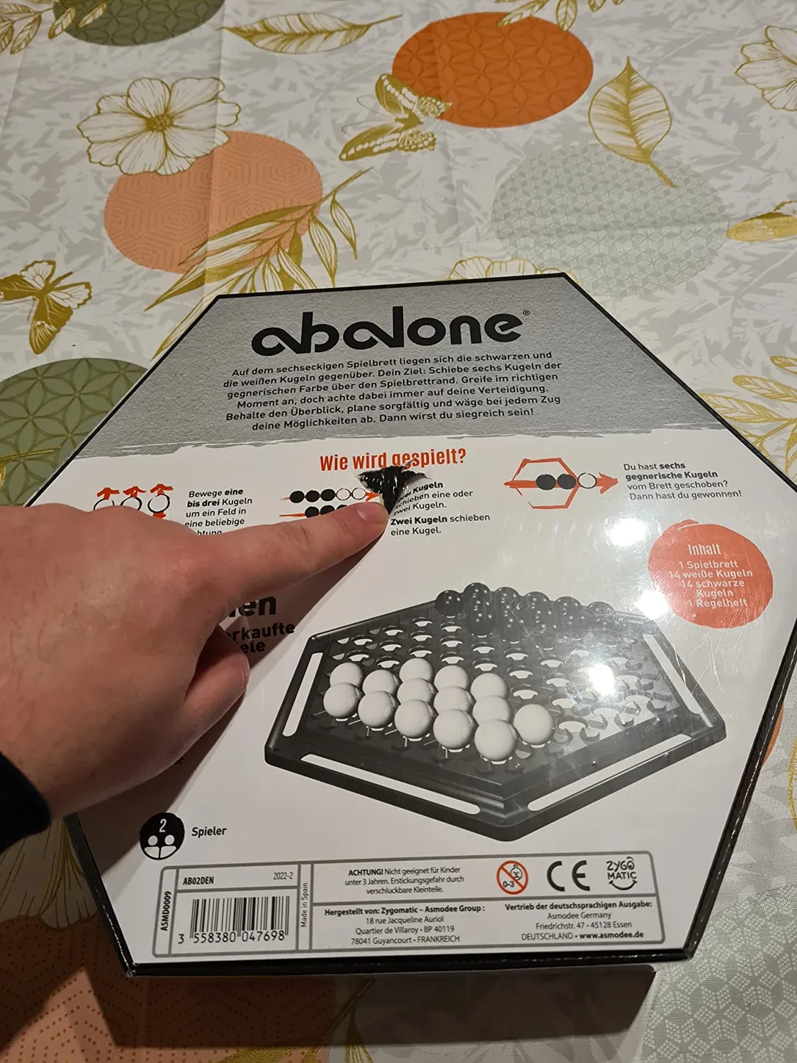 Asmodee Abalone redesigned Strategiespiel 2 Spieler
