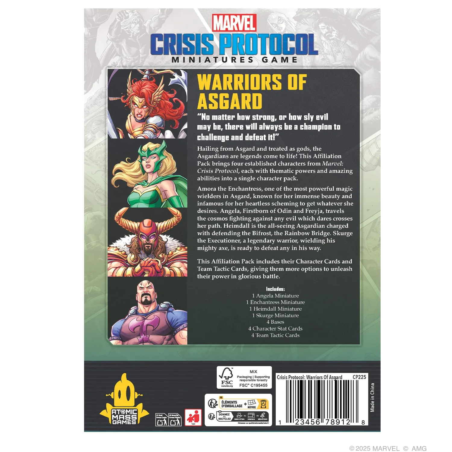 Marvel Crisis Protocol Warriors of Asgard Affiliation Pack