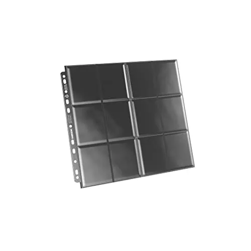 Gamegenic 24-Pocket Sideloading Sammelkarten-Seiten Schwarz 10er