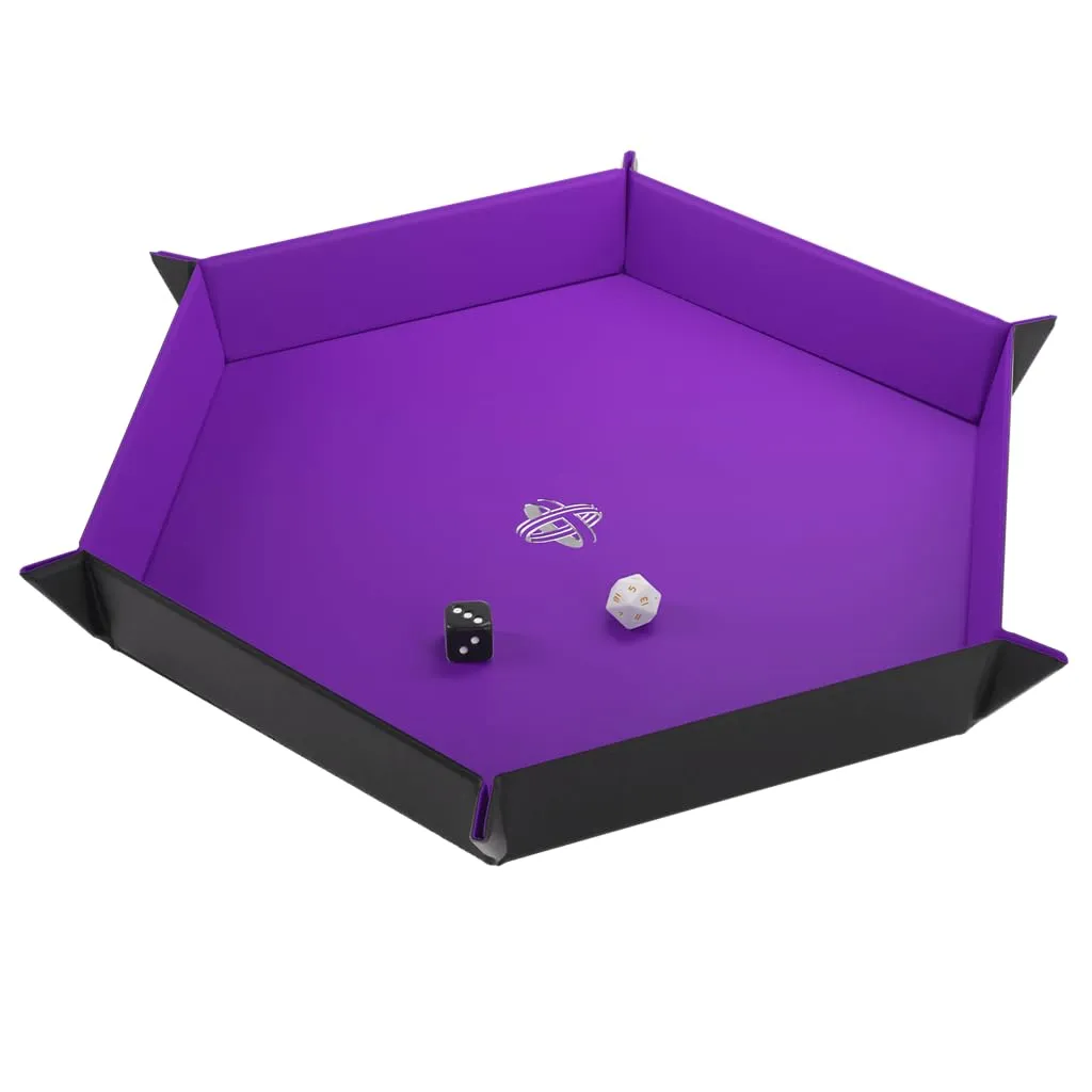 Gamegenic Magnetic Dice Tray Würfelschale Schwarz Lila