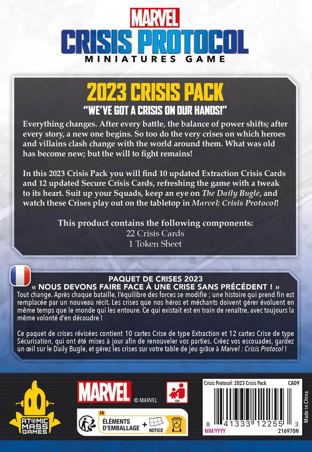 Asmodee Marvel Crisis Protocol Crisis Pack 2023 Krisen-Kartenpack