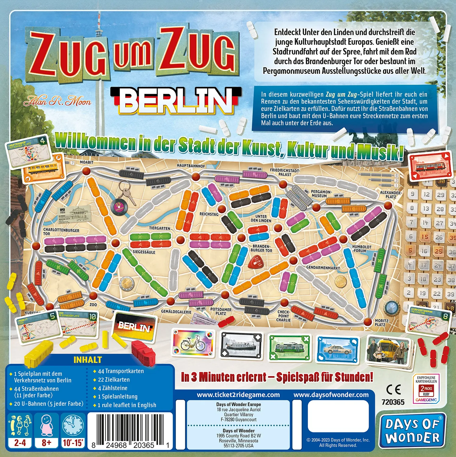 Days of Wonder Zug um Zug Berlin Familienspiel