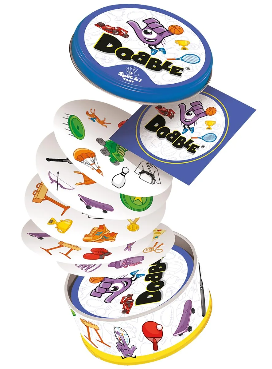 Dobble Sports Kartenspiel Metalldose 2-8 Spieler Deutsch