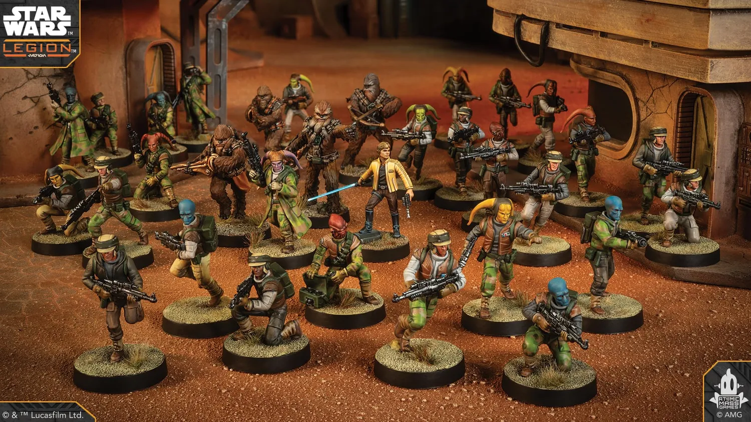 Asmodee Star Wars Legion Rebel Alliance Starterset 36 Figuren