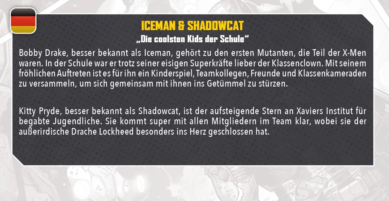 Atomic Mass Games Marvel Crisis Protocol Iceman Shadowcat Pack