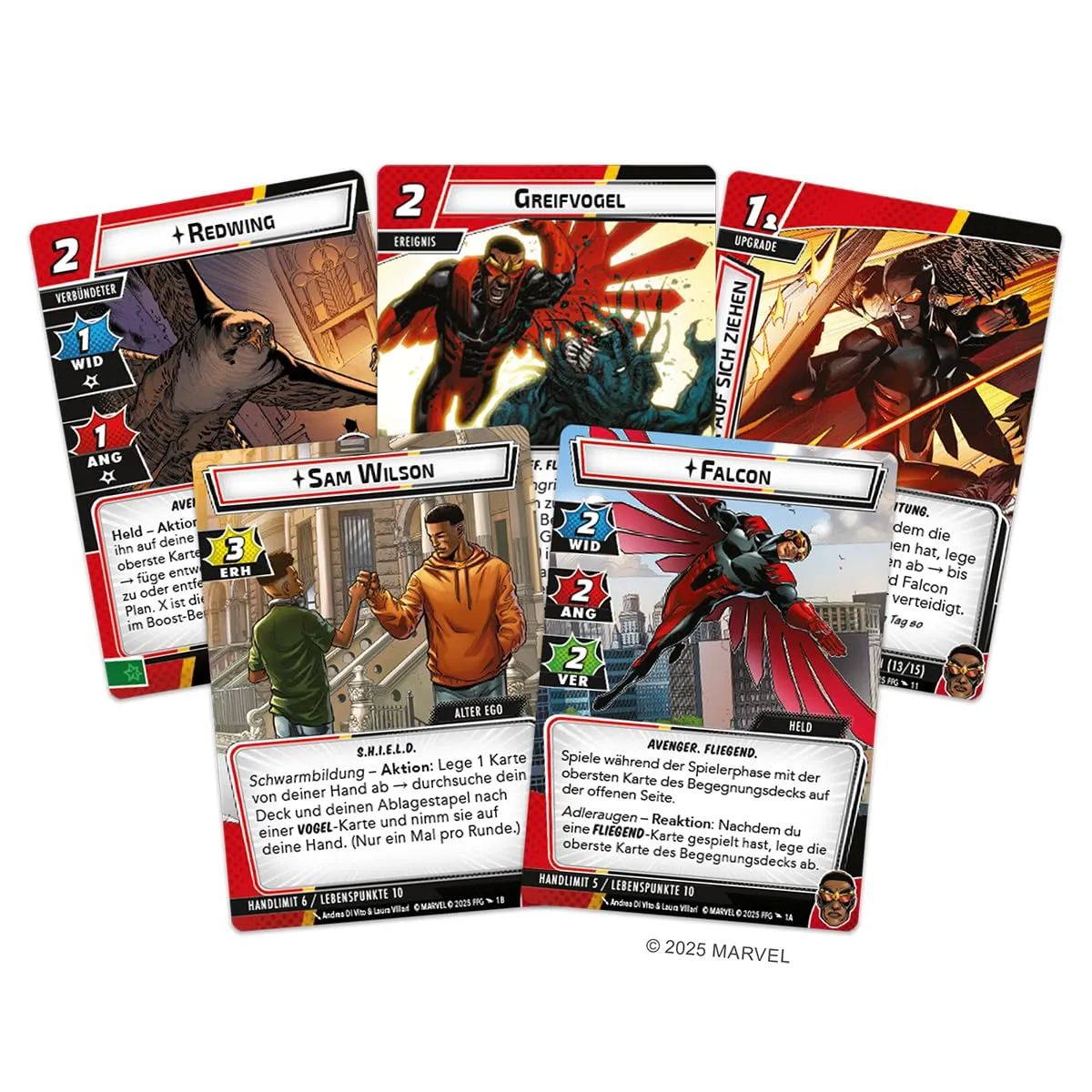 Asmodee Marvel Champions Falcon Helden-Erweiterung Deutsch