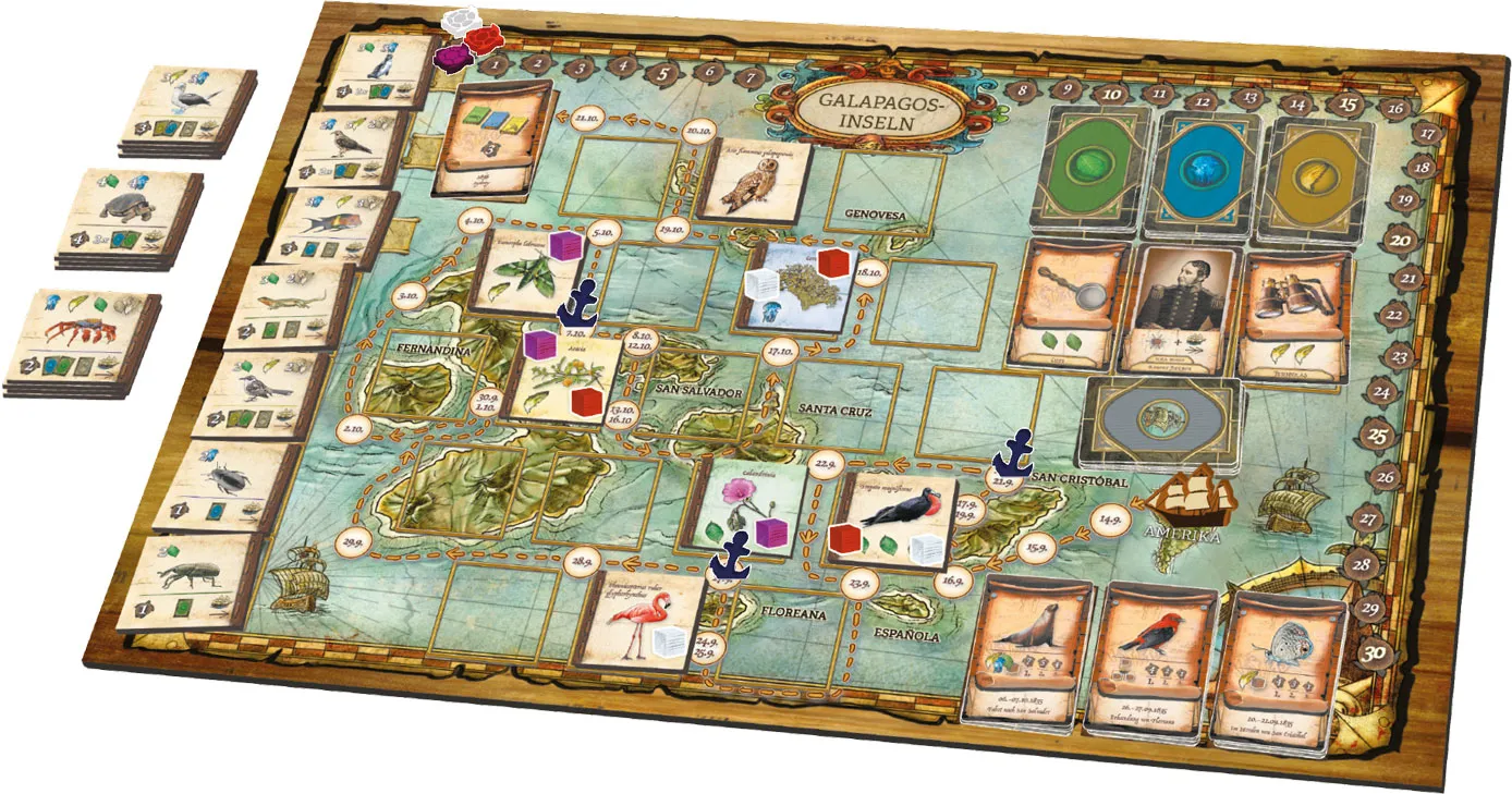 Spielefaible Über die Entstehung der Arten Brettspiel Darwin