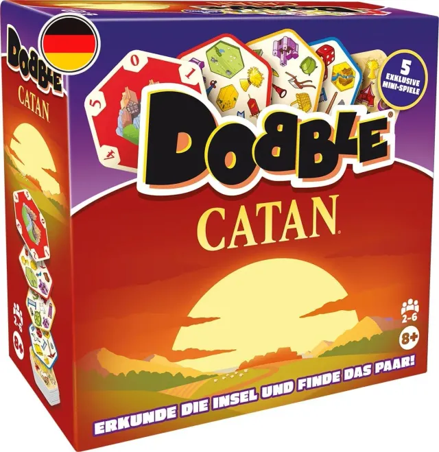 Asmodee Dobble Catan Kartenspiel Deutsch Familienspiel ab 8