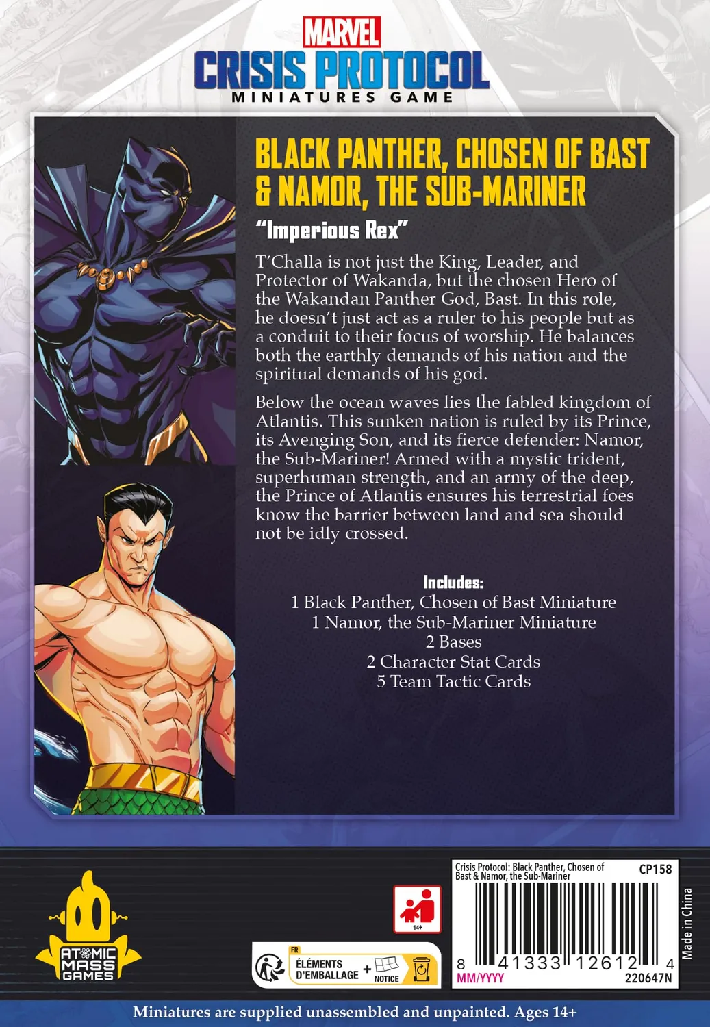 Marvel Crisis Protocol Black Panther Namor Miniaturen-Erweiterung
