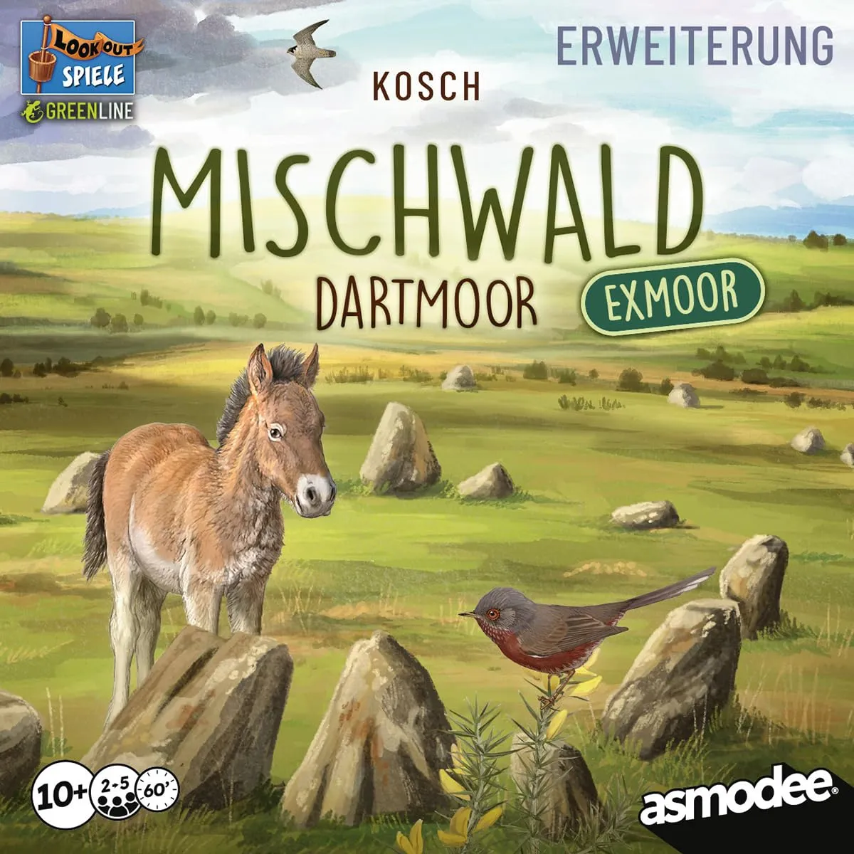 Asmodee Mischwald Dartmoor Exmoor Erweiterung 55 Karten Deutsch