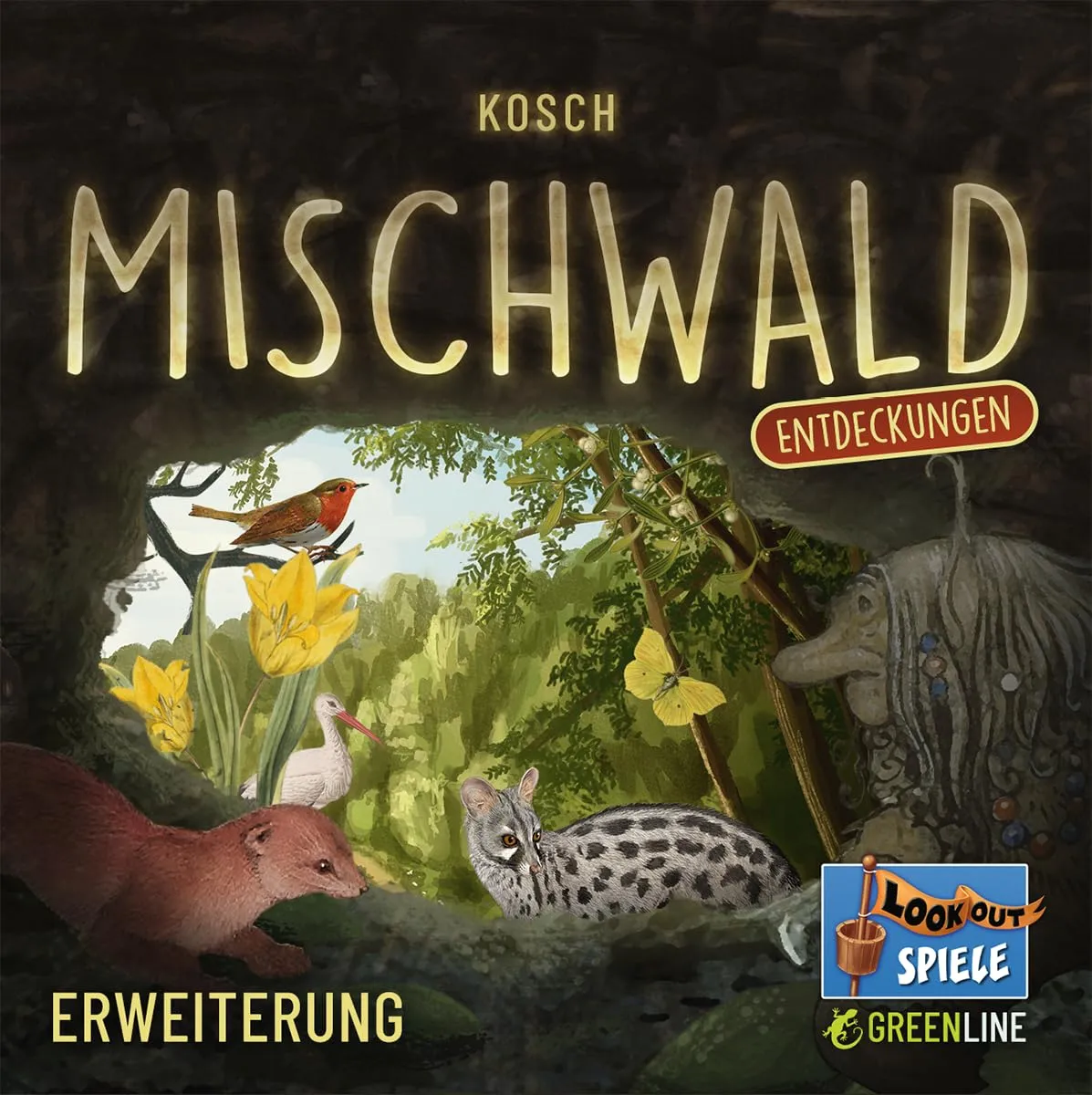 Mischwald Entdeckungen Erweiterung Kartenspiel Deutsch Höhlenkarten