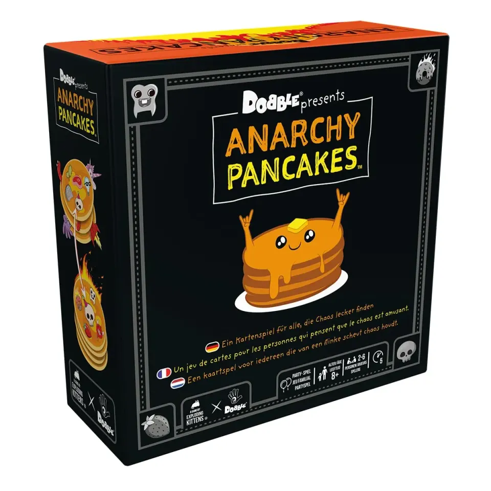 Asmodee Dobble Anarchy Pancakes Kartenspiel 2-6 Spieler