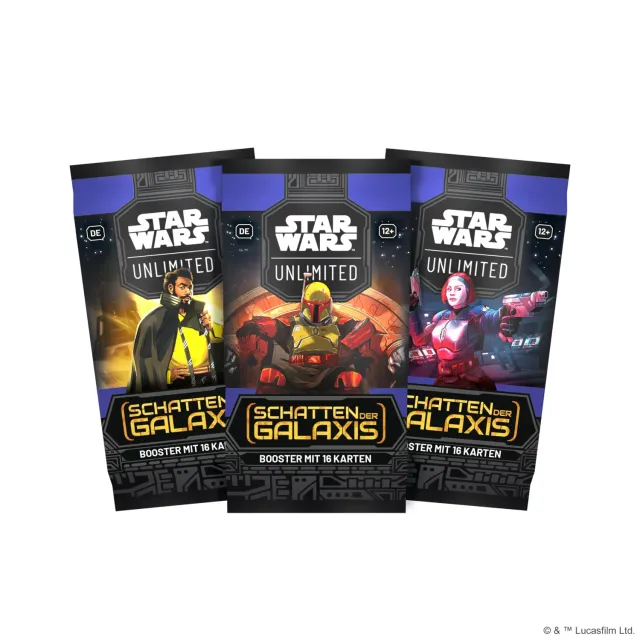 Asmodee Star Wars Unlimited Schatten der Galaxis Booster mit Foil
