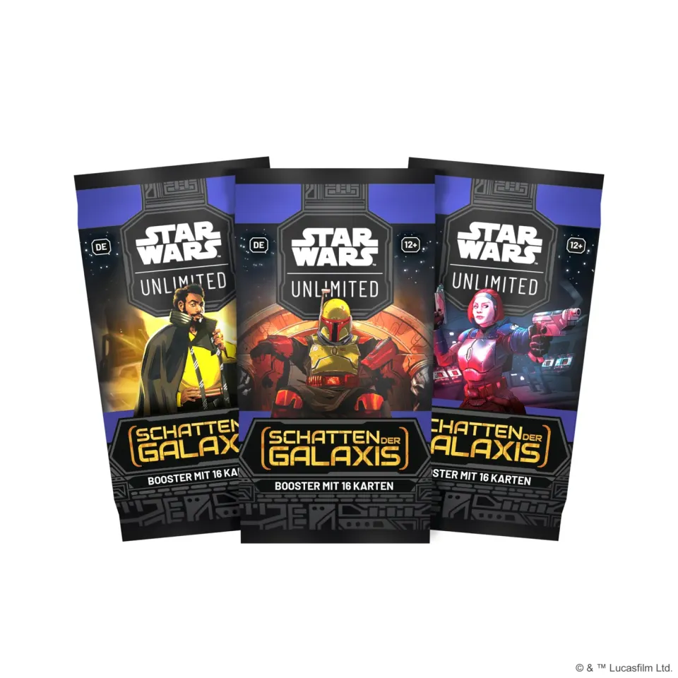 Asmodee Star Wars Unlimited Schatten der Galaxis Booster mit Foil
