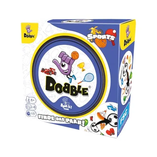 Dobble Sports Kartenspiel Metalldose 2-8 Spieler Deutsch