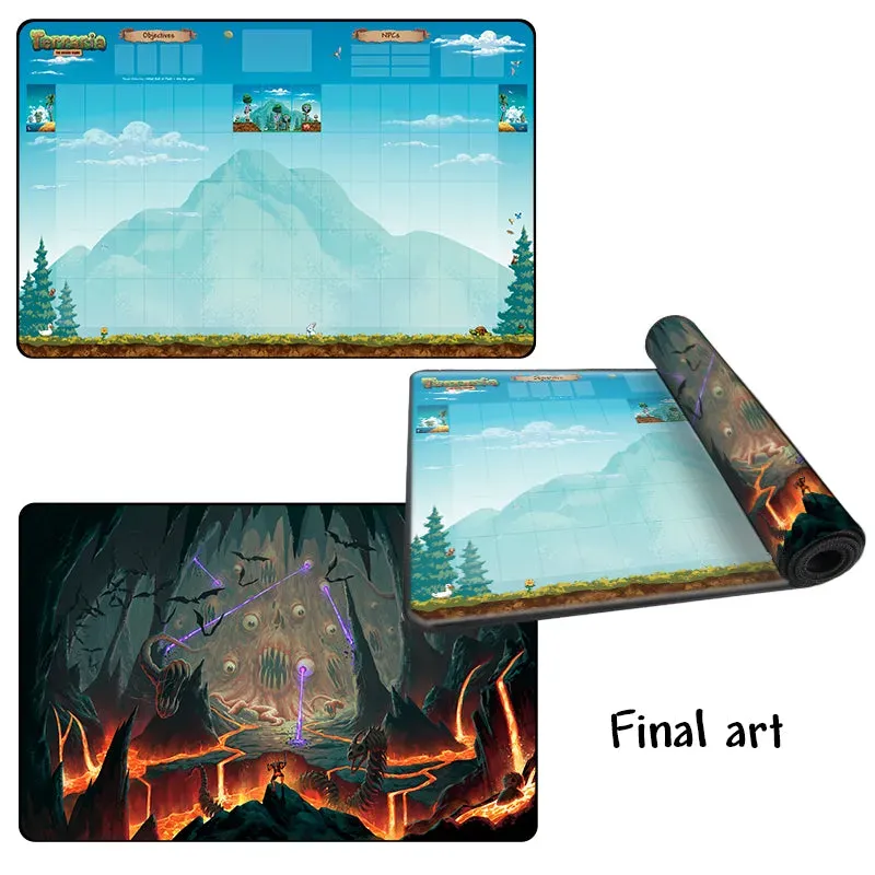 Terraria The Board Game World Playmat Spielmatte 107x70 doppelseitig