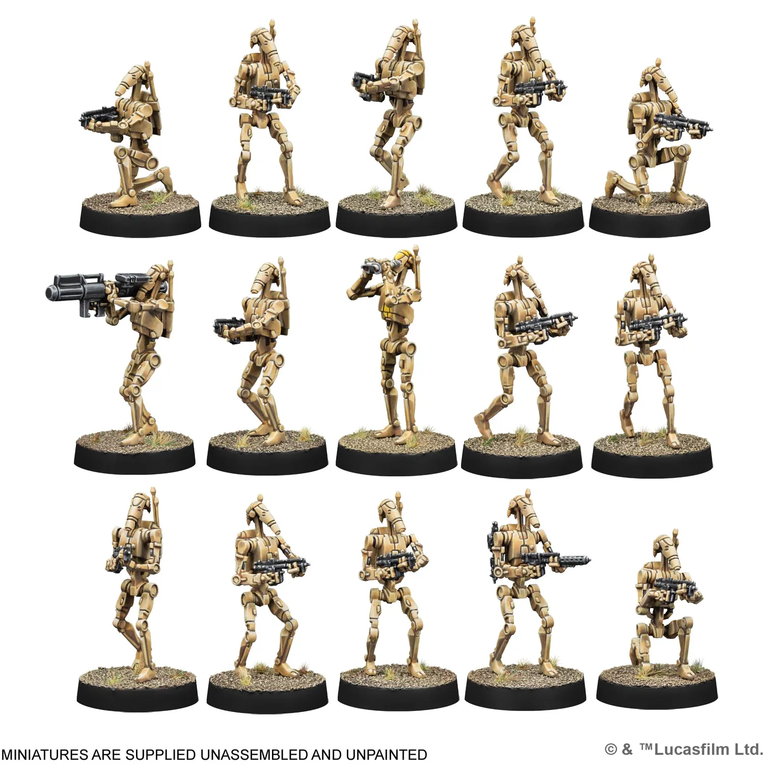 Asmodee Star Wars Legion B1 Battle Droids Erweiterung 15 Figuren