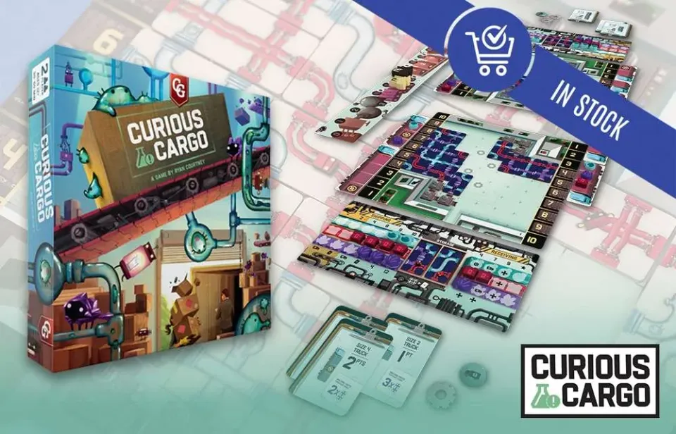 Capstone Games Curious Cargo Brettspiel 2 Personen Logistik