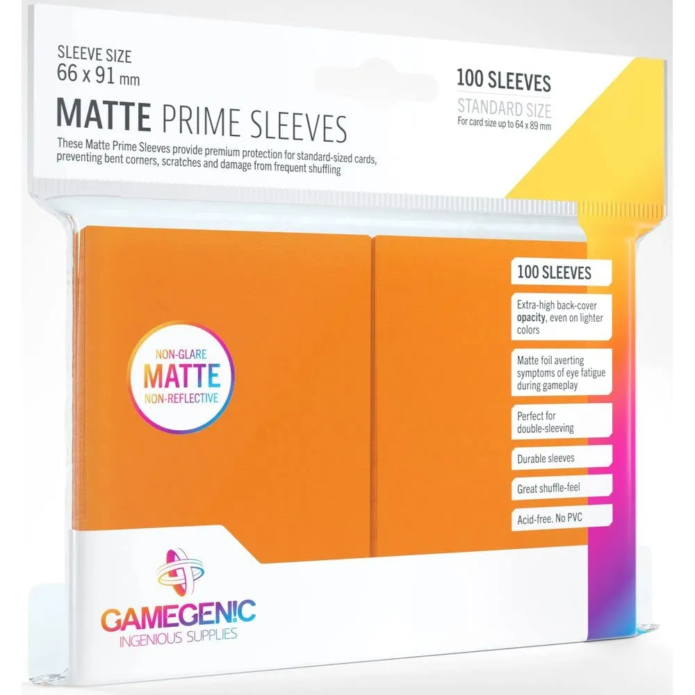 Gamegenic Matte Prime Kartenhüllen Gelb 100 Stück