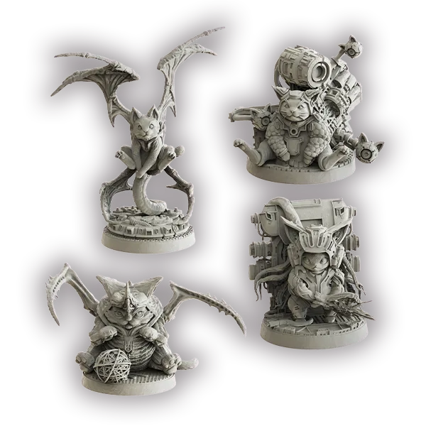 Cranio Nemesis Retaliation Space Cats Miniaturen Set