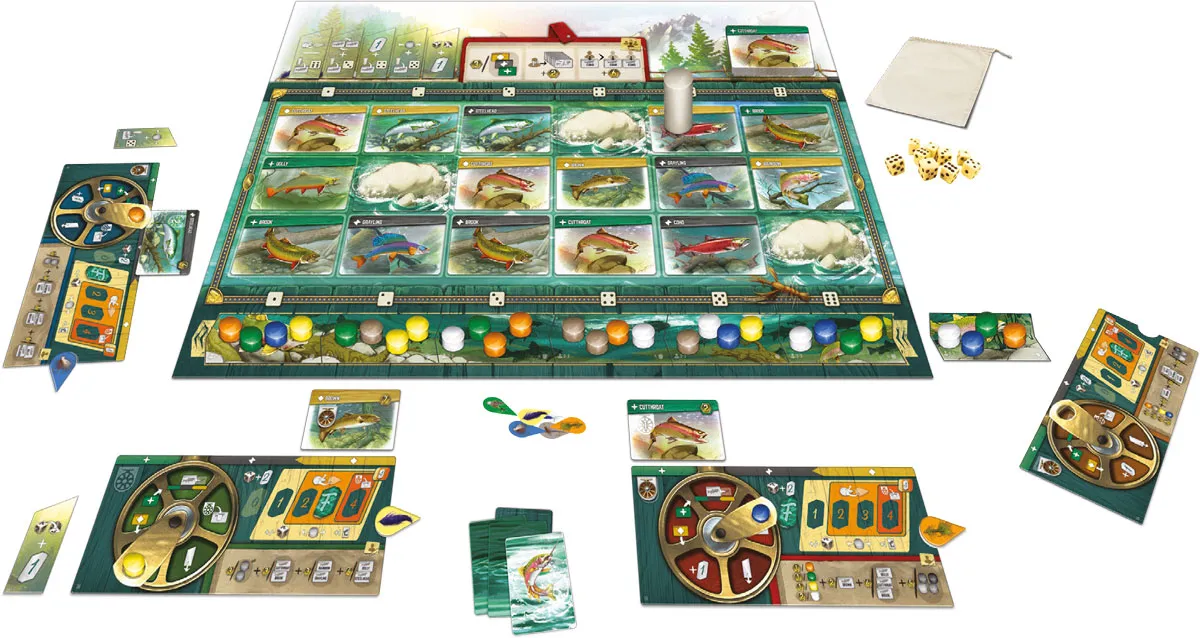 Spielefaible Freshwater Fly Brettspiel Angeln