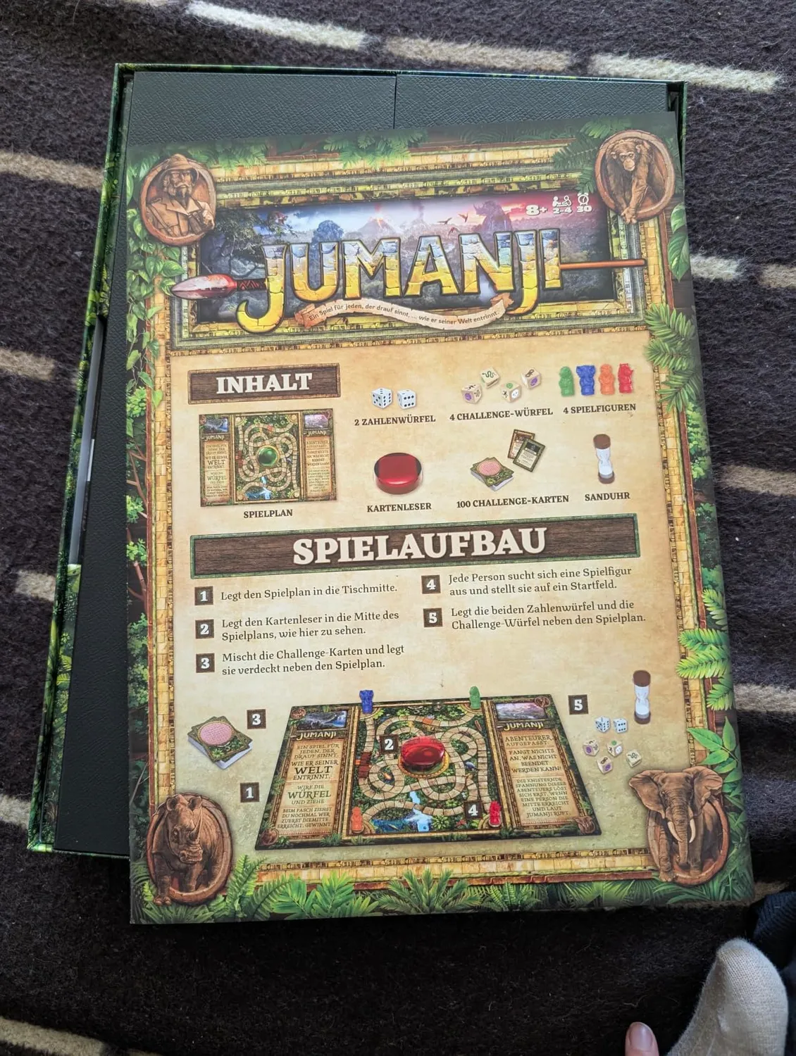 Jumanji Neuauflage 2026 Familienspiel Brettspiel 2-4 Spieler