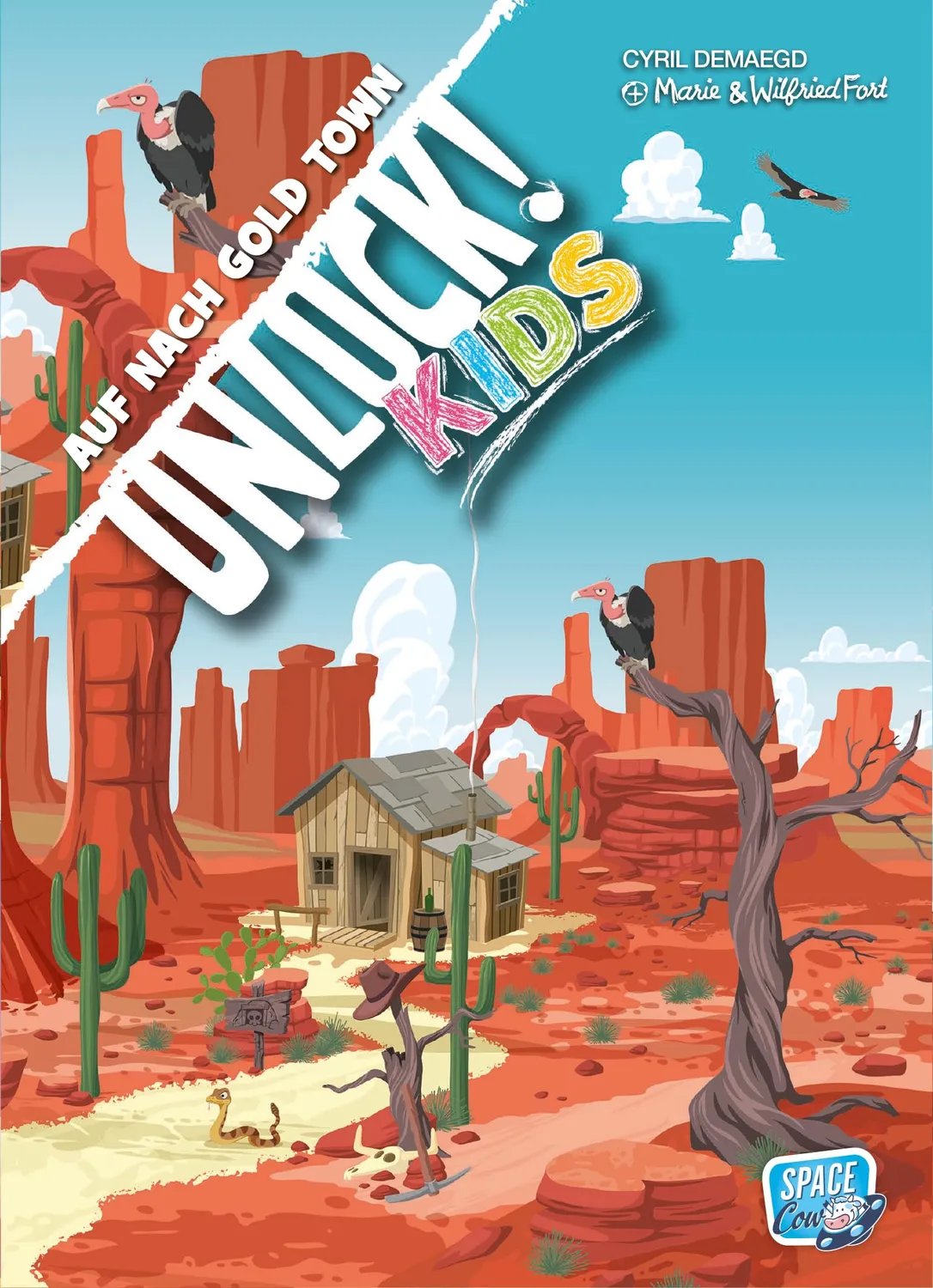 Asmodee Unlock Kids Auf nach Gold Town Kinderspiel