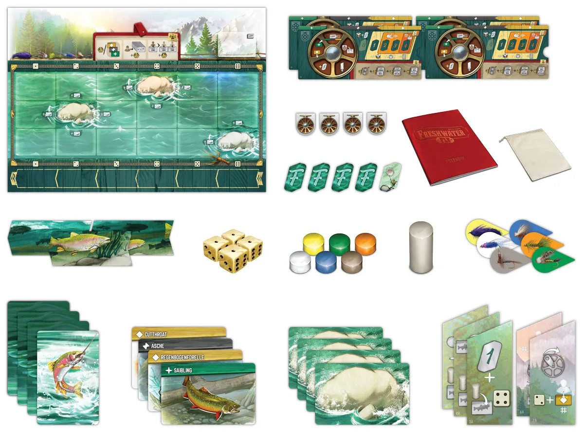 Spielefaible Freshwater Fly Brettspiel Angeln