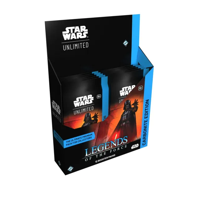 Star Wars Unlimited Legends of the Force Carbonite Display 12 Booster Foil