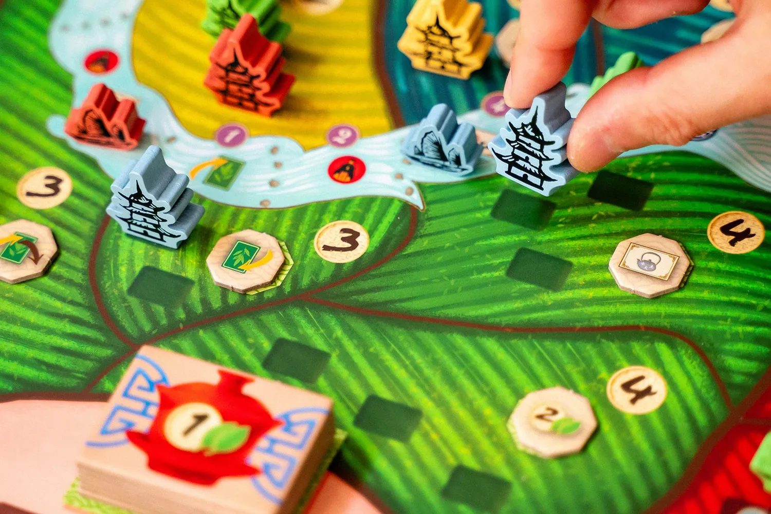 Capstone Tea Garden Brettspiel Deckbuilding Tee-Thema